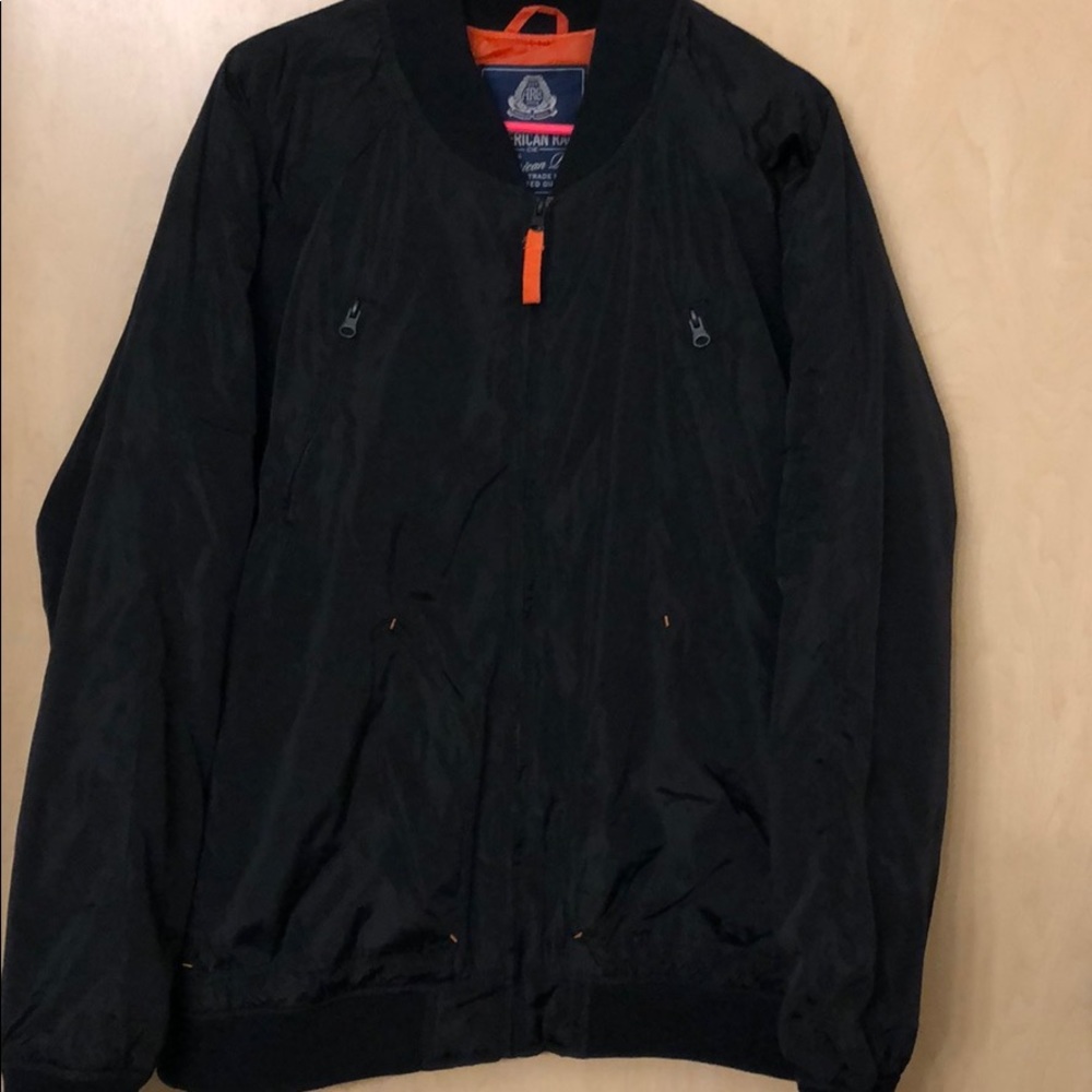 Black polyester jacket